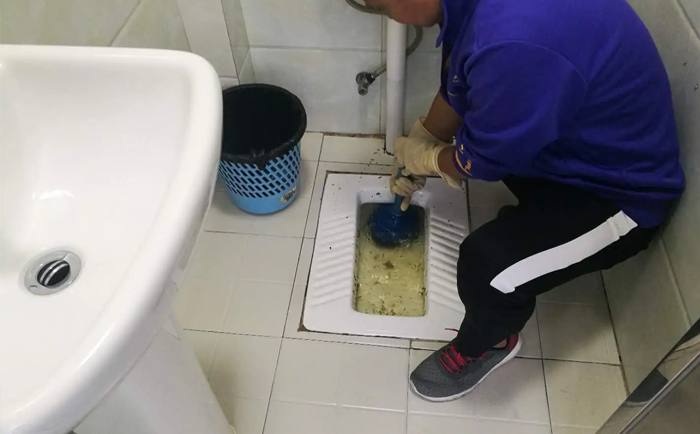 赵西垸林场疏通蹲坑